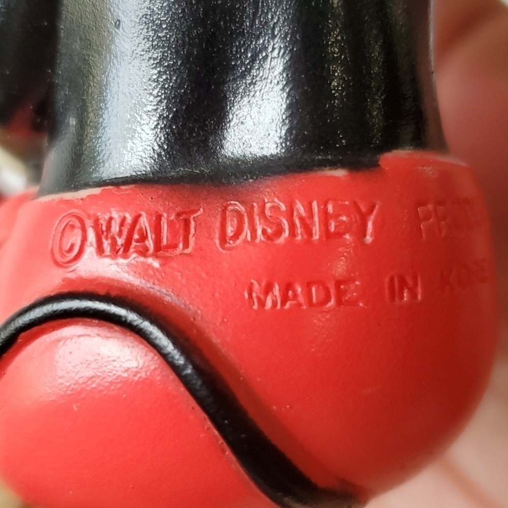 Disney Vintage Made in Korea 80'S Rubber Micky & Minnie Mouse original price tag - Picture 4 of 13